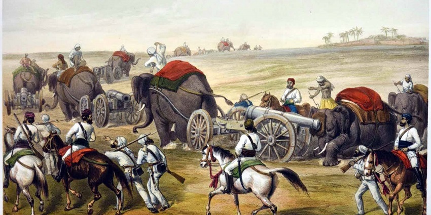 Indian war of Independence of 1857-58 at Nana Rao Peshwa Smarak Park