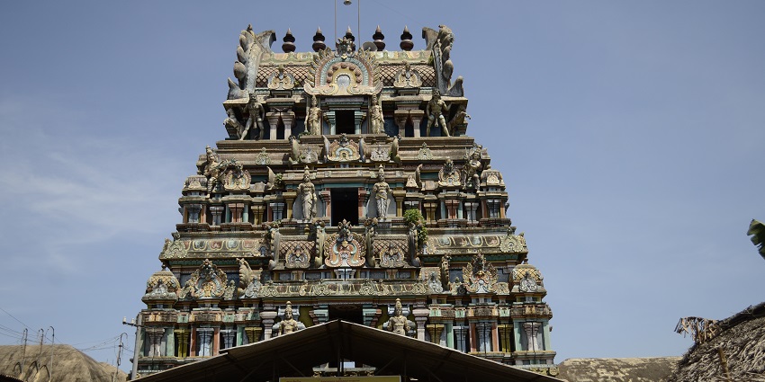 The view of Nava Kailasam Temple, one of the popular temples near Tirunelveli
