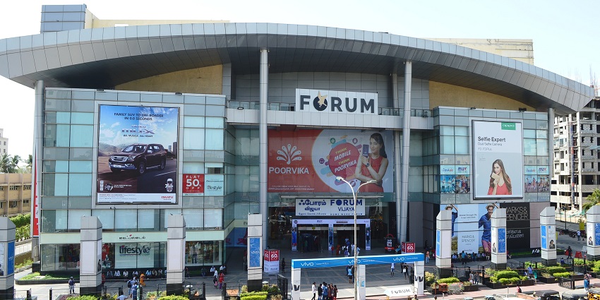 A glimpse of Nexus Vijaya Mall, a modern mall offering diverse shopping and dining experiences.