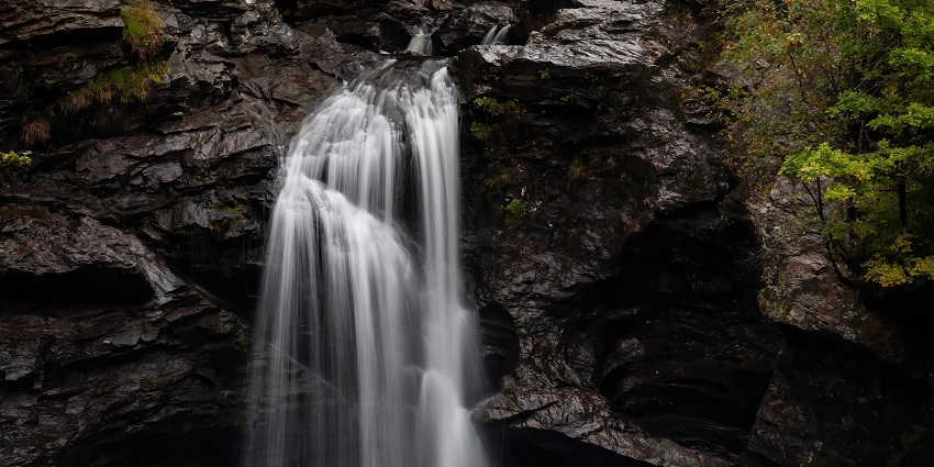 Water cascading down the marvellous Nimati Waterfall located near Alipurduar