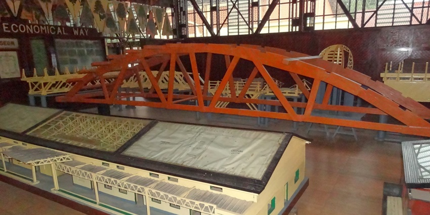 Exhibits inside the FRI museum, offering a glimpse into forest heritage