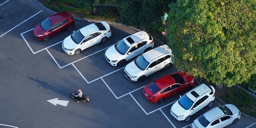 Car parking near the main destination.