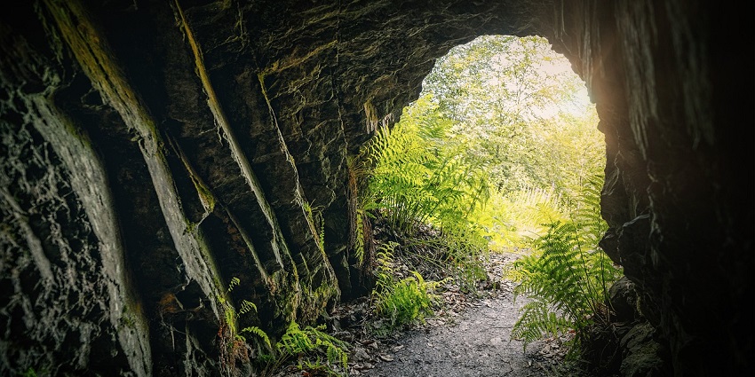 An image of a cave resembling the Pambatti Siddhar Cave, a famous place near Maruthamalai Temple.