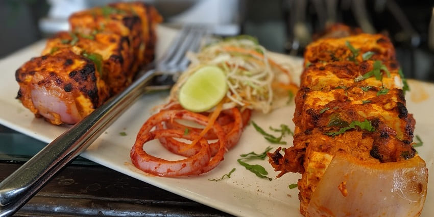 Paneer tikka is one of the local loved dish usually served with tangy mint chutney