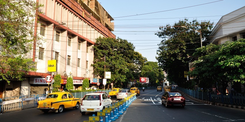 A serene view of Park Street, a place to visit in Kolkata during Christmas occasion