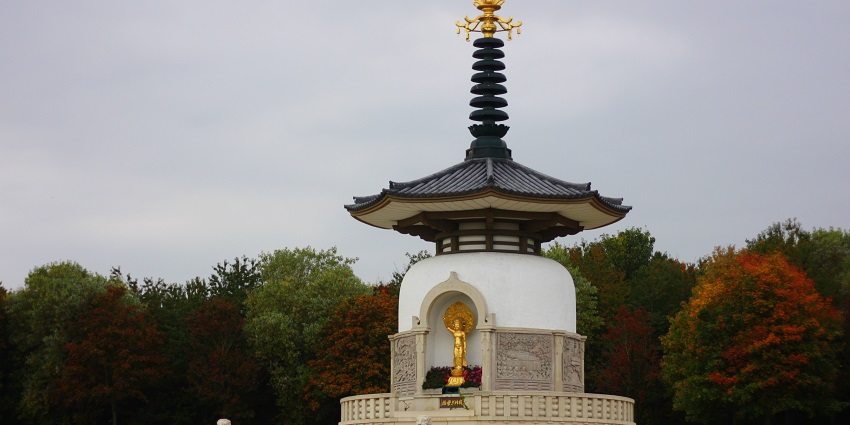 Monastery was built by a Japanese monk “Nichidatsu Fujii” to promote peace in the world