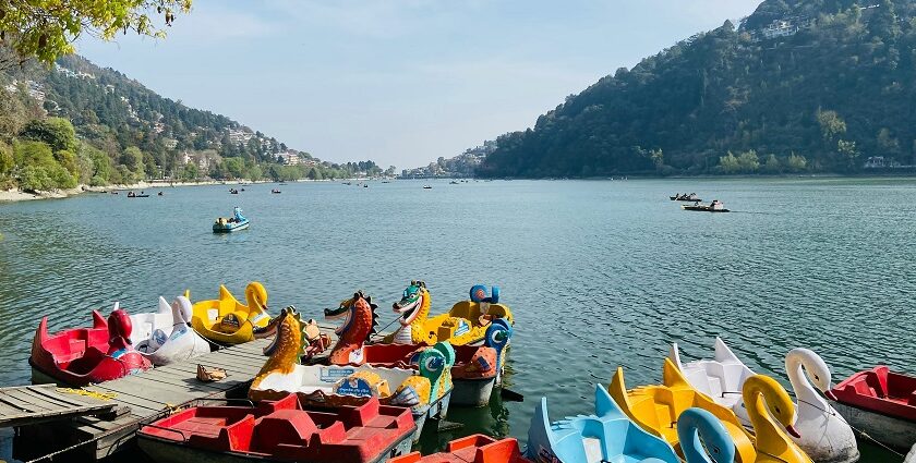 A scenic view of Nainital which is one of the places to visit near Bhimtal, Uttarakhand.