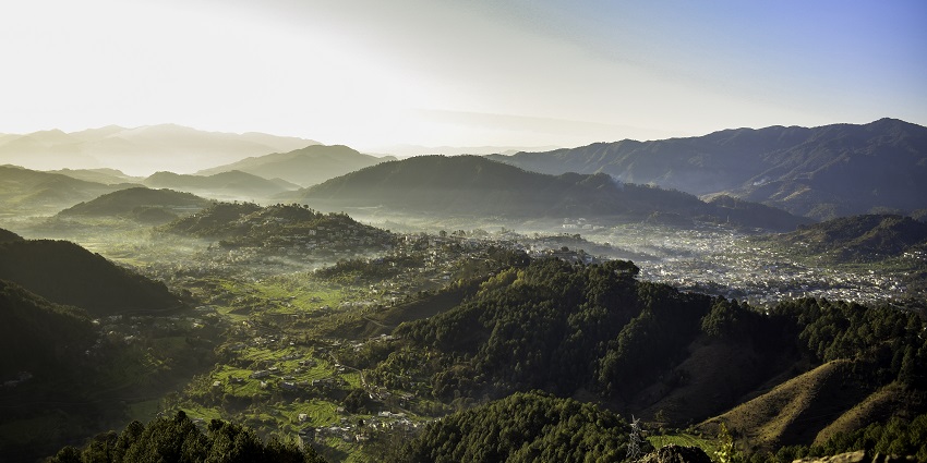 A picture of Pithoragarh that is often called the ‘Gateway to the Himalayas’.