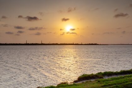 A beautiful sunset view at one of the places to visit in Haldia, West Bengal, India.