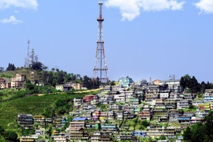 A panoramic view of the Kurseong district of West Bengal