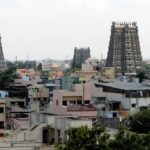 Landscape view of the beautiful Madurai city, a tourist-friendly city in Tamil Nadu.