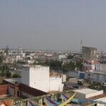 A vibrant street scene in Moradabad, India, showcasing the bustling daily life in the city.