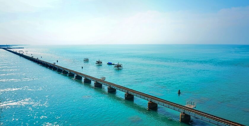 There are several places to visit in Rameshwaram with the serene coastal landscape.