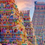 A view of Sri Ranganathaswamy temple, one of the famous places to visit in Trichy.