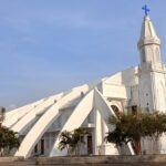 An image showing the Basilica of Velankanni, a top place to visit in Velankanni.