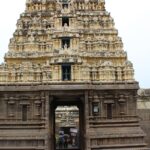 Wide angle view of the Jalakandeswarar Temple, one of the places to visit in Vellore