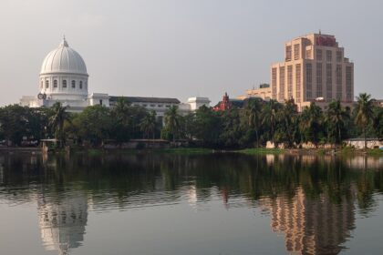 Colonial charm at Kolkata's General Post Office, an architectural gem.