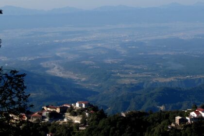 A view of Dehradun from Landour, one of the top hill stations in Uttarakhand