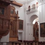 The interiors of one of the churches in North Goa.