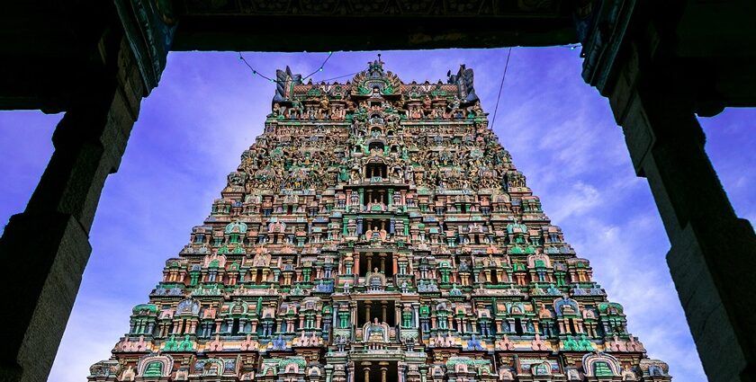 View of Sri Kanniga Parameswari Temple, one of the best Pondicherry temples