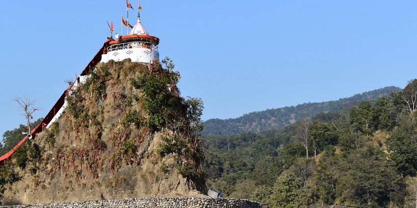 Seeking blessings at Karma Jeet Temple, a top-thing to do in Rudraprayag.