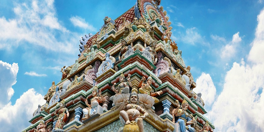 A picture of a temple, visiting it is one of the best things to do in Chidambaram.