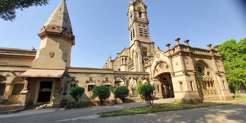 Beautiful image of the public library in the city of Prayagraj Uttar Pradesh