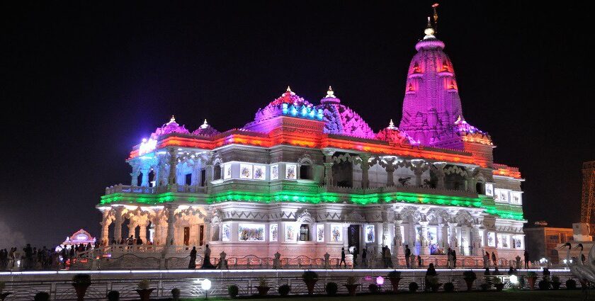 Visit the mesmerising Prem Temple of Radha Krishna.