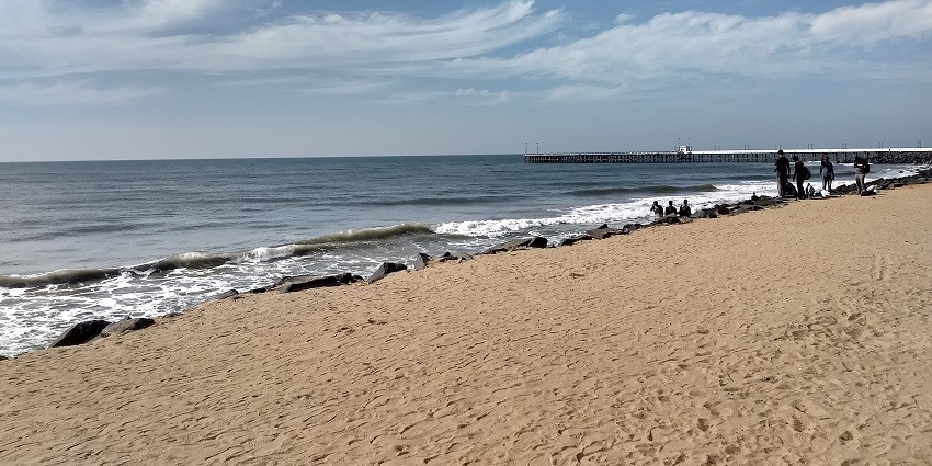 The New Year parties in Pondicherry are held in Pondicherry Beach.