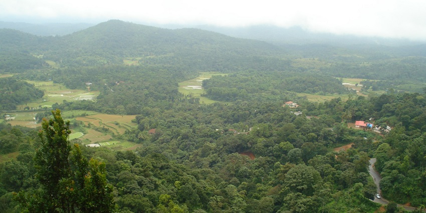 Scenic viewpoint offering breathtaking views of Coorg’s lush valleys.