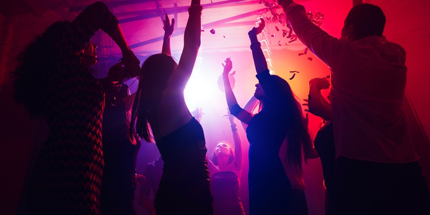 The nightlife in Nainital Club features dance floors and a vibrant atmosphere.