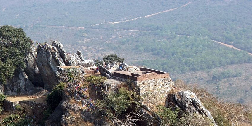Top of Rajgir Valley, surrounded by greenery of the seven hills and historic places.