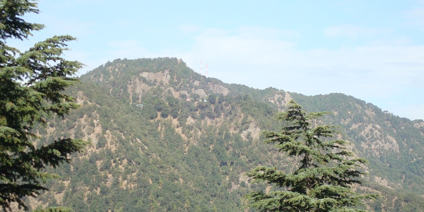 Aerial view of scenic landscapes at Ramgarh, an offbeat place near Nainital