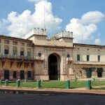 A majestic masterpiece of Ramnagar Fort overlooking the sacred Ganges.