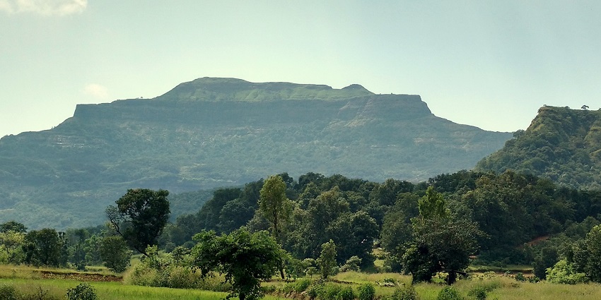 A picture of Ratangad Fort, one of the best options for trekking in Maharashtra.