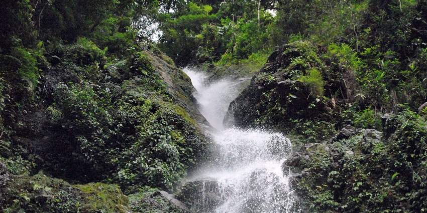 Rimbik Waterfalls is perched among the slopes of the vast and beautiful Himalayan range.