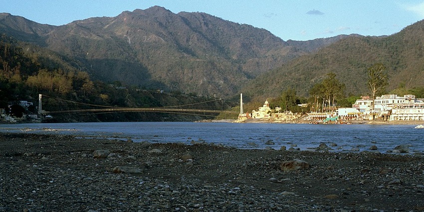 The lush green scenery of Rishikesh, a place to visit.