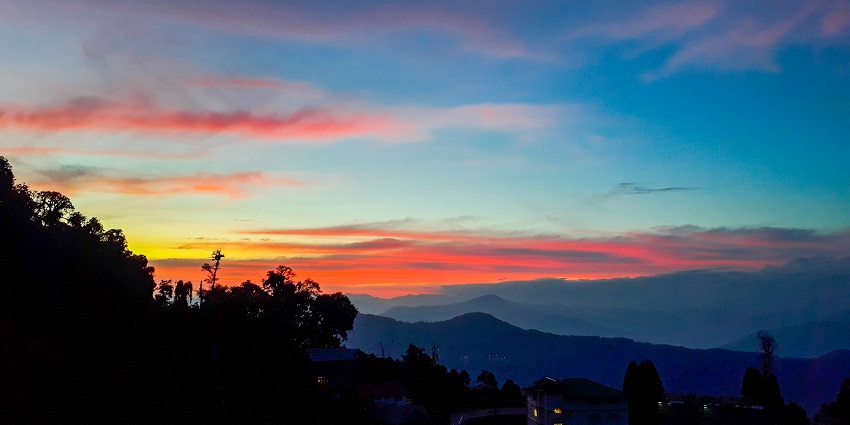 Rishyap, a picturesque hill station near Kalimpong, popular for trekking