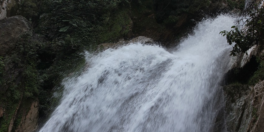Beautiful waterfall offering a tranquil spot for nature lovers.