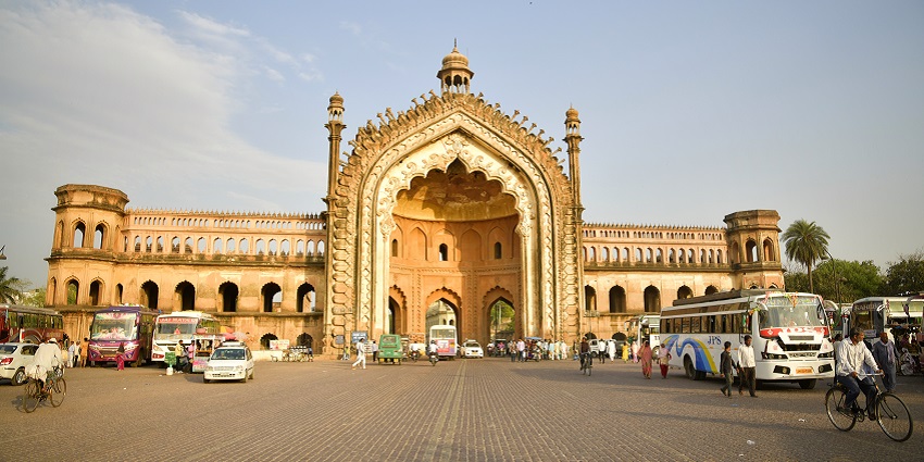 A glimpse of Rumi Darwaza, a famous place to visit in Lucknow, Uttar Pradesh, India.