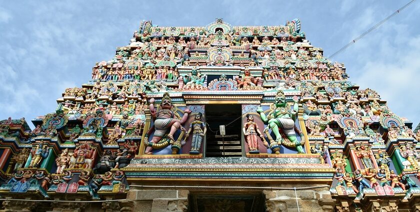 Image of Naganathaswamy Temple, one of the saraswathi temples in Kumbakonam