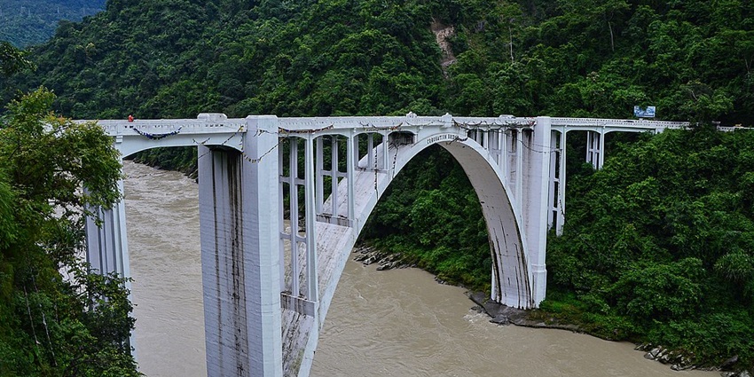 Crossing the Coronation Bridge, one of the best things to do in Bagdogra.
