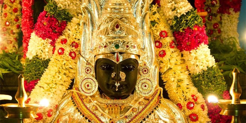 Image of Shree Angala Parameswary Amman at Melmalaiyanur - one of the Amman temples