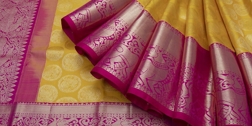 Explore sarees, silk cotton, and Madisar sarees at Shreenivas Silks and Sarees.