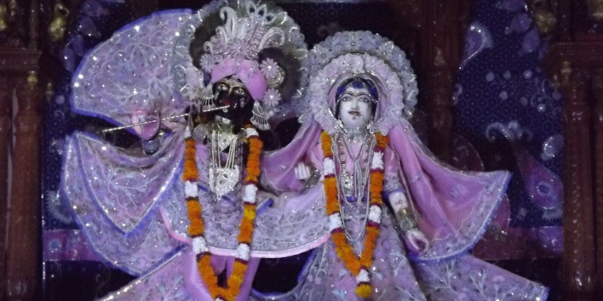 The sight of the most divine Shri Banke Bihari, a temple in Uttar Pradesh.