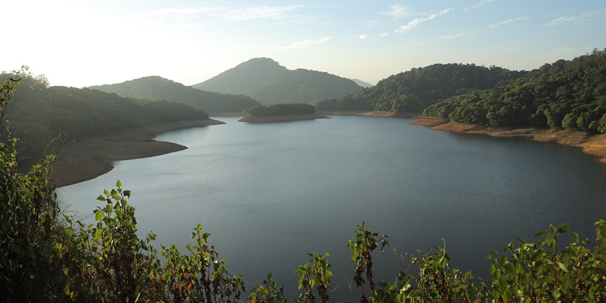Refreshing Kovai Kutralam Waterfalls, a popular tourist attraction near Isha Temple.