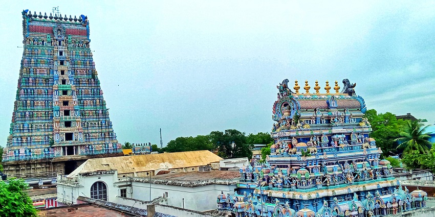An image of Andal Temple showcasing the architecture of holy temples in Chennai