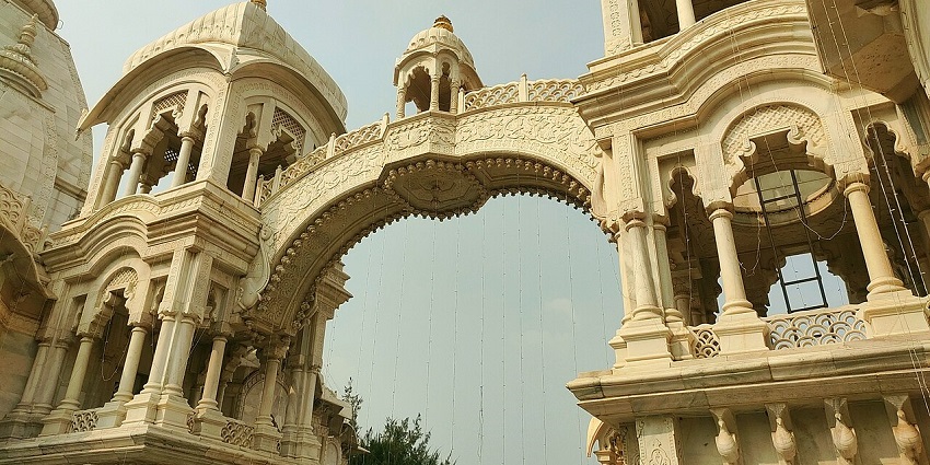 The Temple of Sri Krishna Balarama, one of the ISKCON temples in Uttar Pradesh