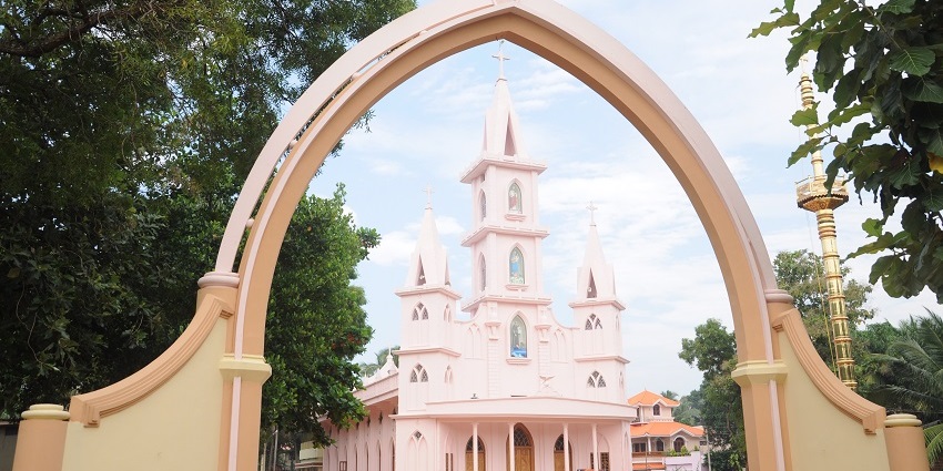 St. Anthony the Great Church entrance with its detailed architecture and entrance