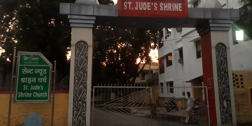 A picture of St. Jude's Shrine, which is one of the best places to visit in Jhansi.